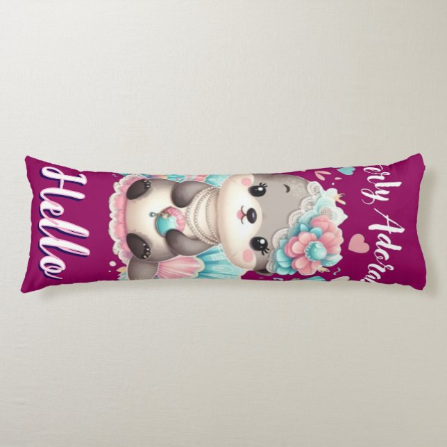 Helt förtjusande söt Kawaii utter  Kroppskudde (Framsidan)