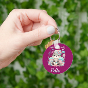 Helt förtjusande söt kawaii utter  nyckelring