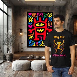 Helt galen popkonst t-shirt