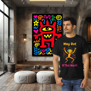 Helt galen popkonst t-shirt
