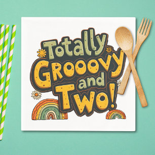 Helt Groovy och Två 2-års födelsedag Pappersservett