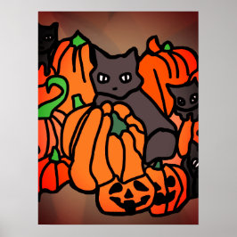 Helt hemsökt: Katter och påsar i Halloween Poster