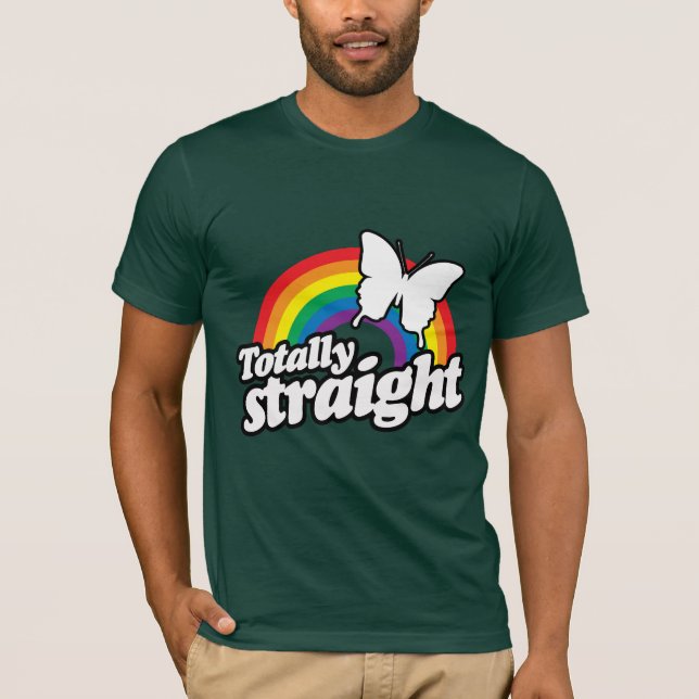 HELT HETERO FJÄRIL T SHIRT (Framsida)