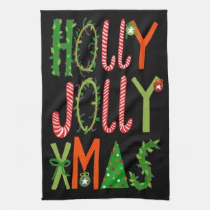 HELT JOLLY JULAFTON Sweet Helgdag Jul Kökshandduk