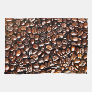 Helt kaffebönamönster kökshandduk