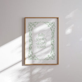 Helt känd, djupt hoppad, kristen offertPoster Poster