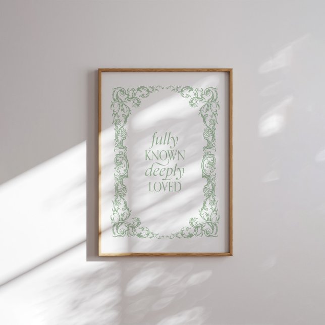 Helt känd, djupt hoppad, kristen offertPoster Poster (Skapare uppladdad)
