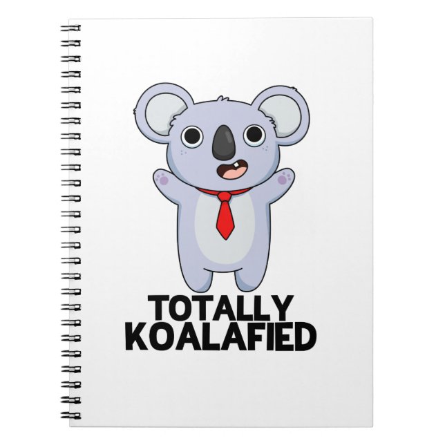 Helt Koala-fierad Rolig Koala Björn Puns  Anteckningsbok (Framsidan)