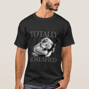 Helt Koalafierad Söt Koalabjörn Sovande Punsig T Shirt