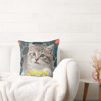 Helt Mysigt: Personlig Cat Photo Kudde