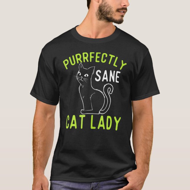 Helt normal kattdam C T Shirt (Framsida)