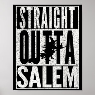 Helt Ny M Halloween Häxa Svart Katt Poster