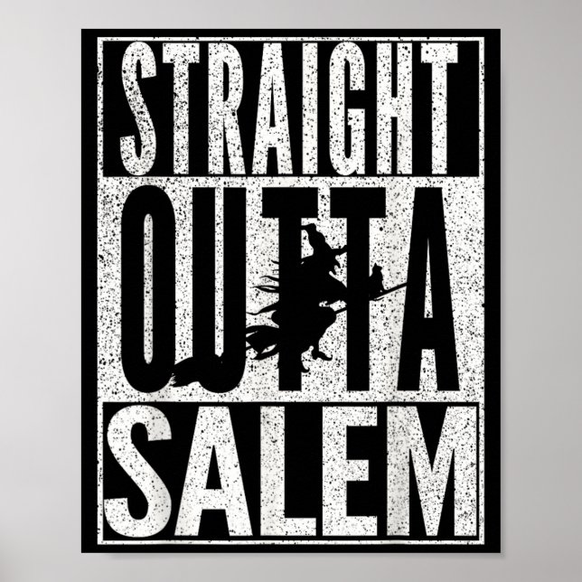 Helt Ny M Halloween Häxa Svart Katt Poster (Framsidan)