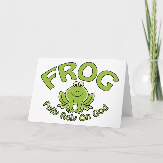 Helt och hållet lita på Gud Kort (Framsida)