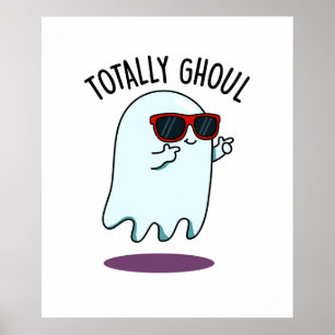 Helt otroligt rolig Halloween-spök-pun Poster