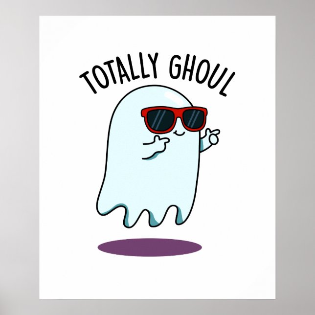 Helt otroligt rolig Halloween-spök-pun Poster (Framsidan)