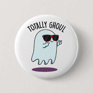 Helt otroligt rolig Halloween-spökpun Knapp