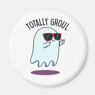 Helt otroligt rolig Halloween-spökpun Magnet