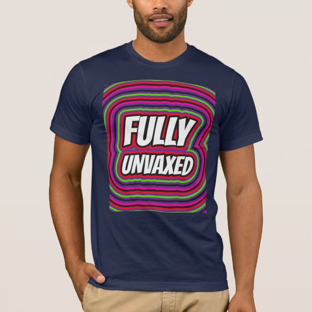 HELT OVAXERADE OVACCINERADE T-SHIRTER AV PUREBLOD T SHIRT (Framsida)