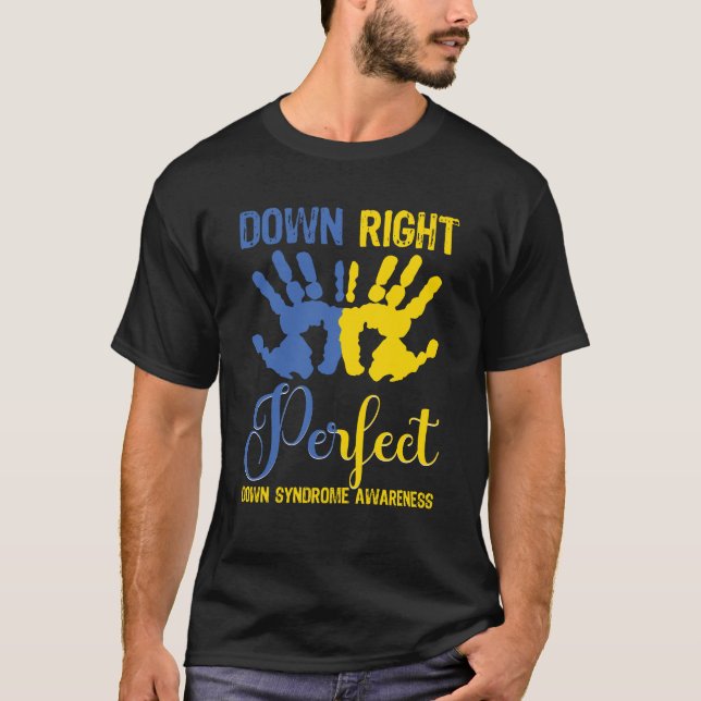 Helt perfekt, Downs syndrom medvetenhet T Shirt (Framsida)
