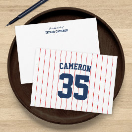 Helt redigerbar Färg Baseball Jersey Rand Namn Anteckningskort