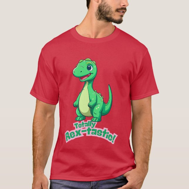 Helt rex-tastisk! Utformning av en cute-dator. T Shirt (Framsida)