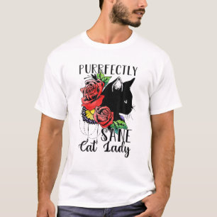 Helt sane Cat Dam Funny Crazy Cat Dam T Shirt