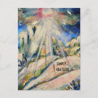 "Helt tacksamt" inspirerande vykort