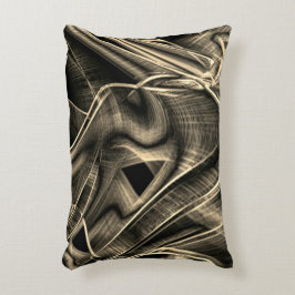 Helt tvinnad tittar som bränt gräs med groovar prydnadskudde