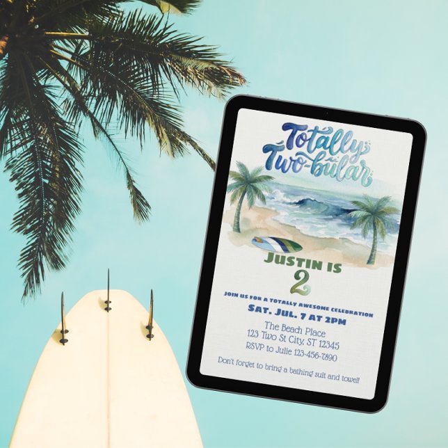 Helt Two-buillar, Surf 2-årsdag Inbjudningar (Skapare uppladdad)