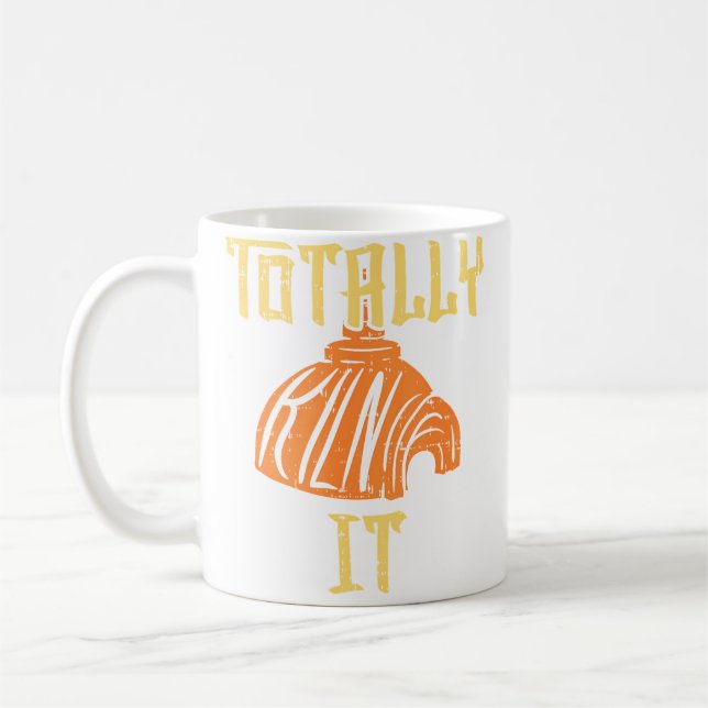 Helt Ugns T Shirt Jag Keramik Lera Konst Kaffemugg (Vänster)