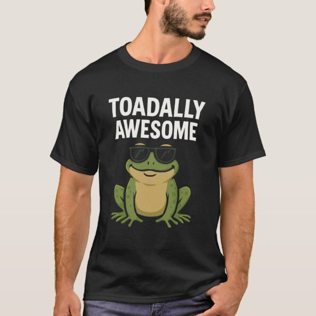 Helt Underbart Cool Frosk Positivt Känslomässigt U T Shirt (Framsida)