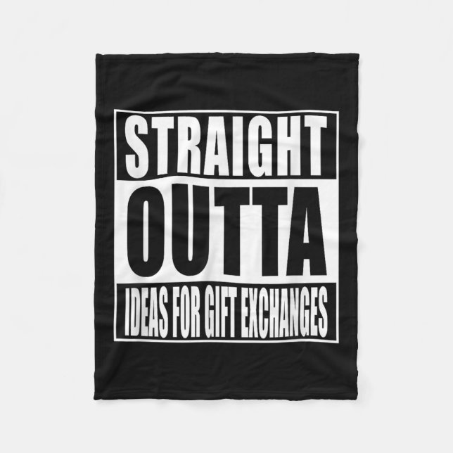 Helt Utanför Idéer För Presentutbytes T-Shirt Vit Fleecefilt (Framsidan)