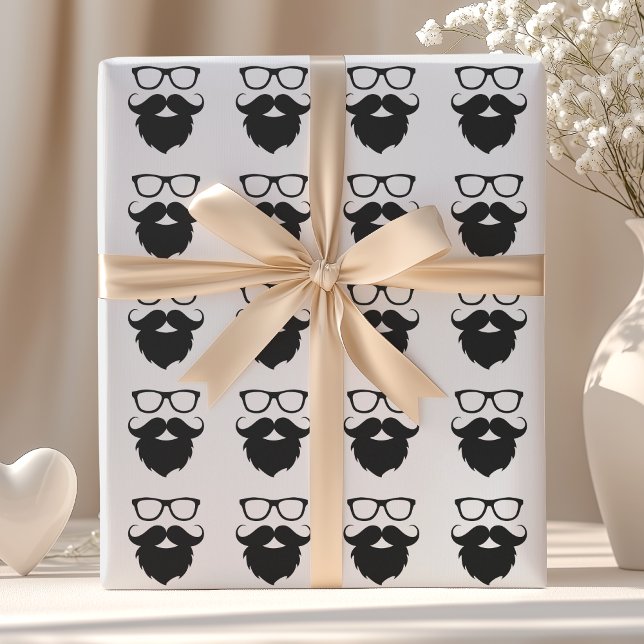 Helt Utvecklad Rolig Skägg Man Presentpapper (Skapare uppladdad)