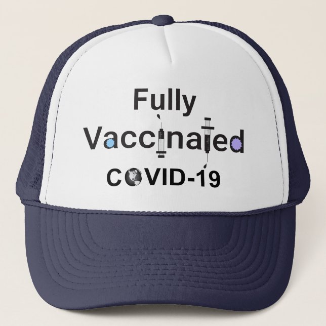 Helt vaccinerad COVID-19 Keps (Framsida)