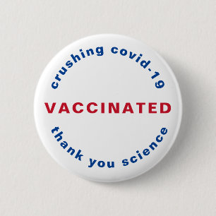 Helt vaccinerad covid-19-knapp knapp