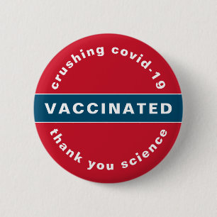 Helt vaccinerad covid-19-knapp knapp