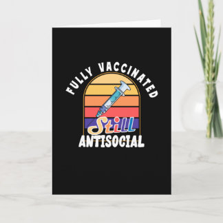 Helt vaccinerad, fortfarande antisocial kort