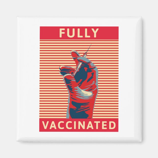 Helt vaccinerad magnet (Framsidan)