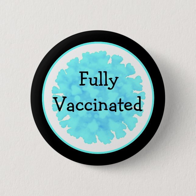 Helt vaccinerad mot Covid 19-knapp Knapp (Framsida)