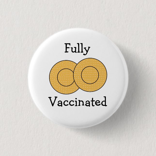 Helt vaccinerad mot Covid-19-knapp Knapp (Framsida)