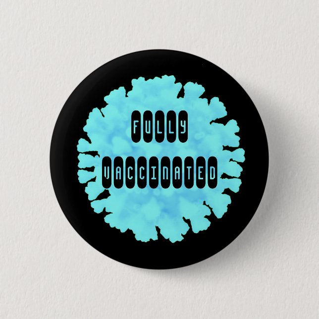 Helt vaccinerad mot Covid 19-knapp Knapp (Framsida)