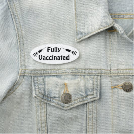 Helt Vaccinerad Namnskylt Namnbricka