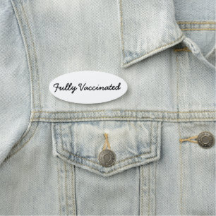 Helt Vaccinerad Namnskylt Namnbricka