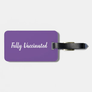 Helt vaccinerad resetagare bagagebricka