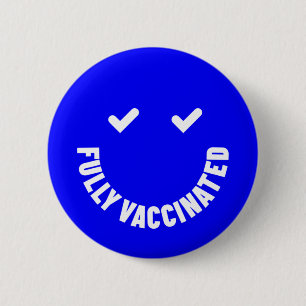 Helt vaccinerad Smiley Knapp