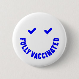 Helt vaccinerad Smiley Knapp