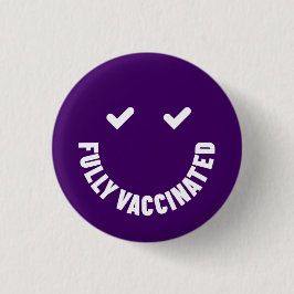 Helt vaccinerad Smiley-knapp Knapp