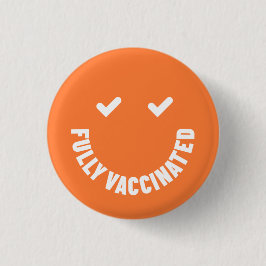 Helt vaccinerad Smiley-knapp Knapp