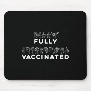 Helt vaccinerat teckenspråk musmatta
